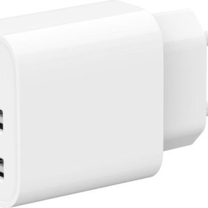 Gembird 2xUSB-A 5V 2.4 A biały