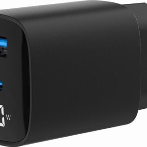 Gembird USB QC3.0 Type-C 30W PD LCD czarny