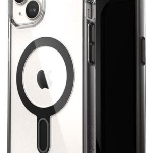 Speck Presidio Perfect-Clear ClickLock & Magsafe do iPhone 15 / iPhone 14 / iPhone 13 (Clear / Frosted Black / Slate Grey)